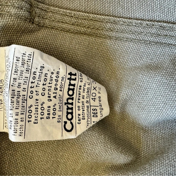 Carharttt Dungaree fit carpenter pants Size: 40 - Picture 7 of 7